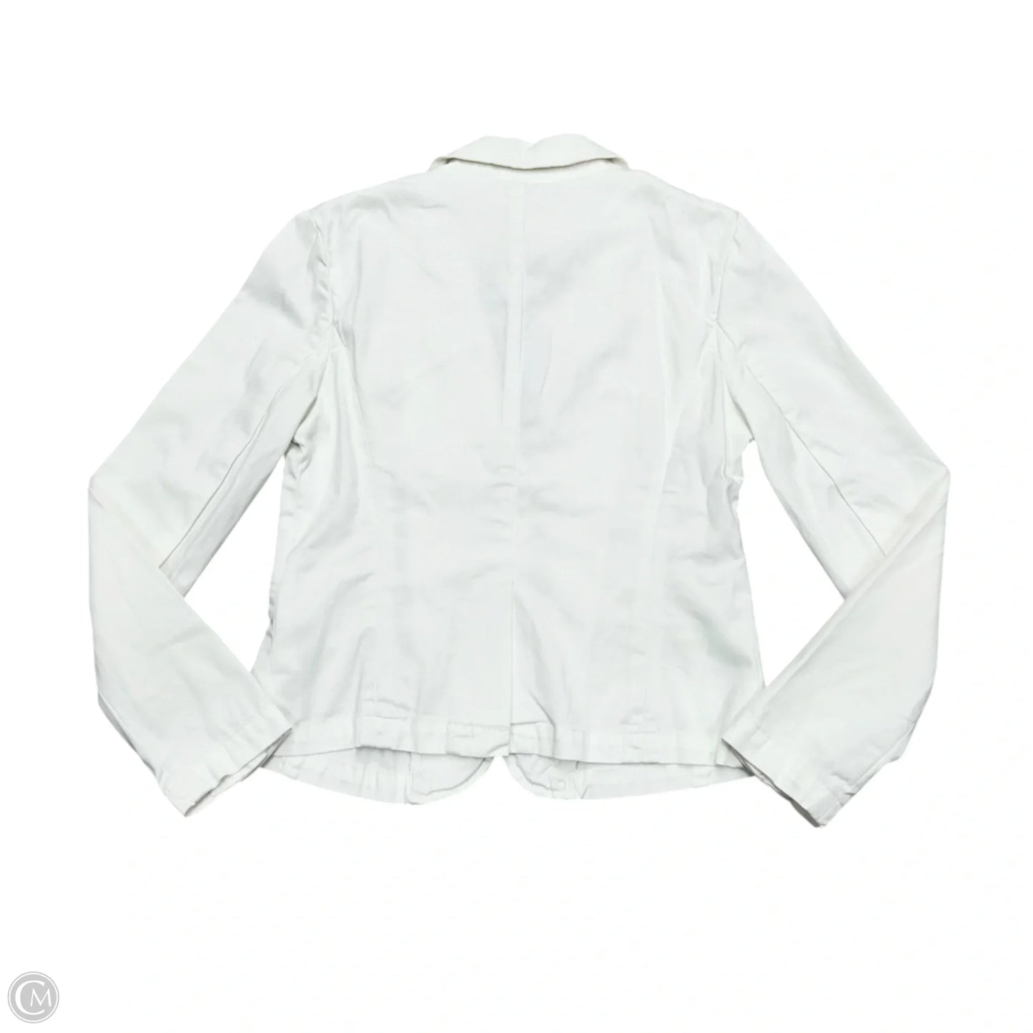 Blazer By Anthropologie In White Denim, Size: Xs