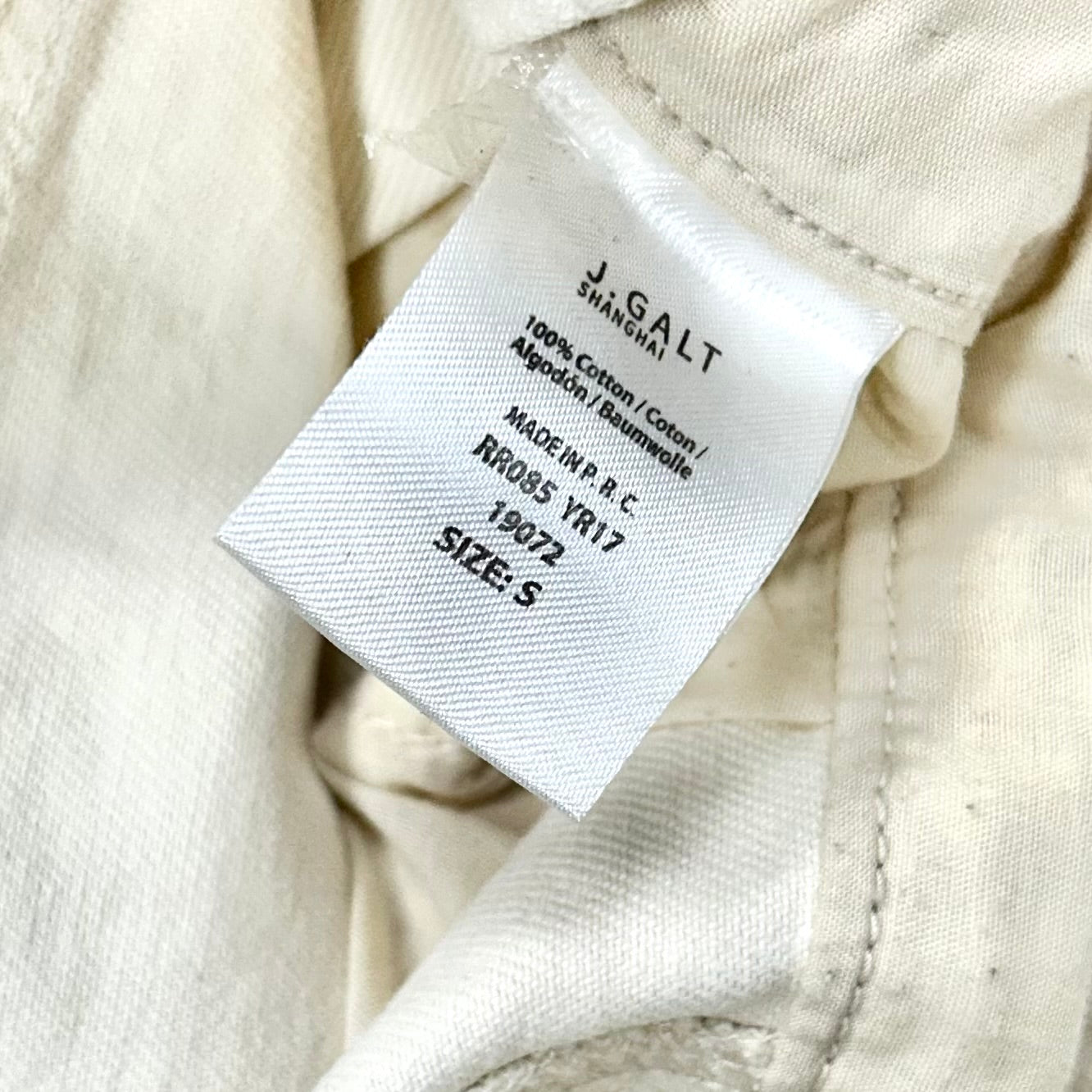 Overalls By J. Galt In Ivory, Size: S