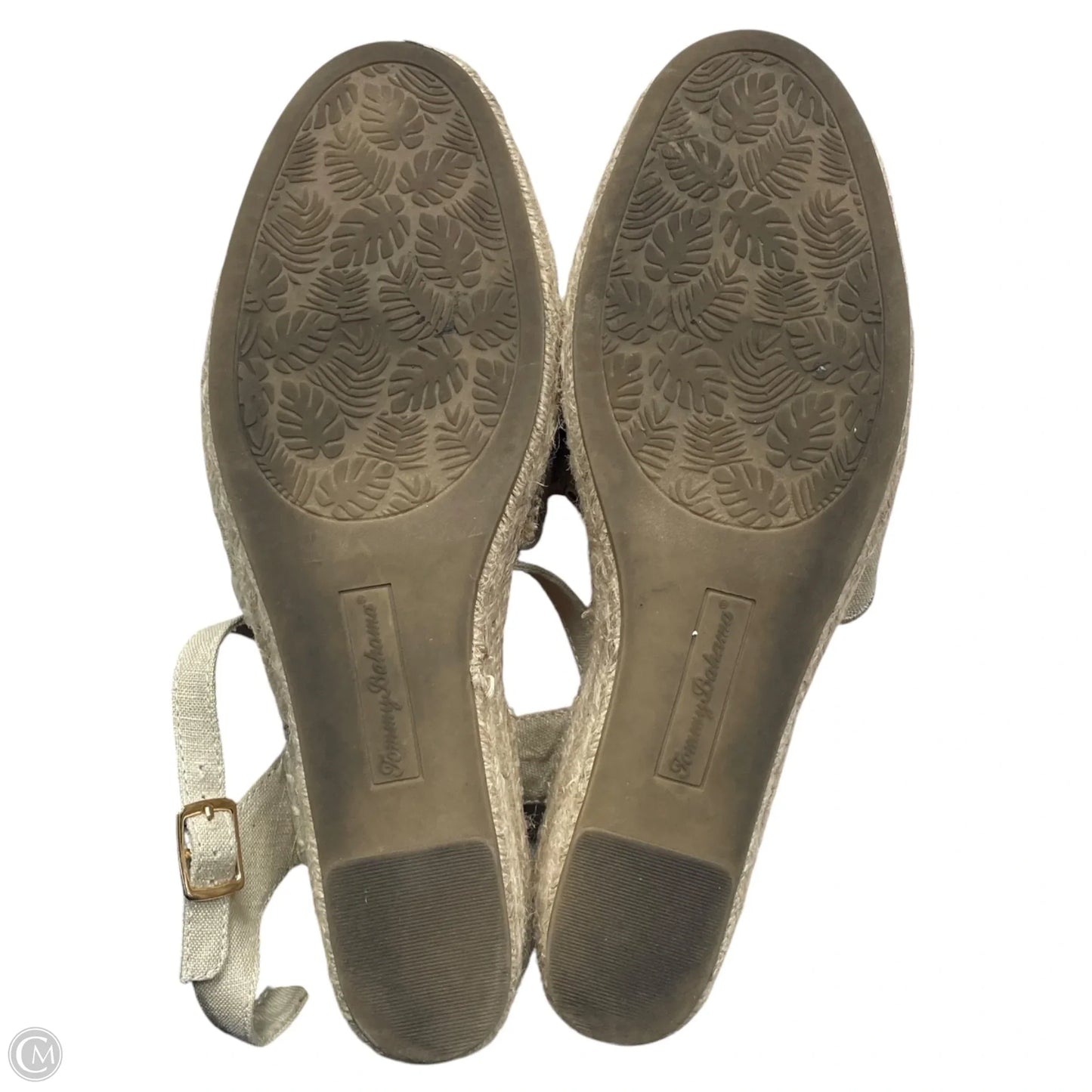 Sandals Heels Wedge By Tommy Bahama In Cream, Size: 8.5