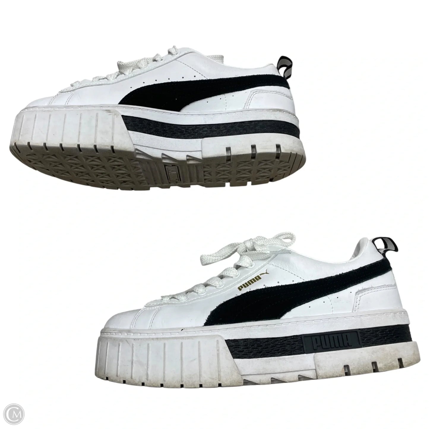 Shoes Sneakers By Puma In Black & White, Size: 8
