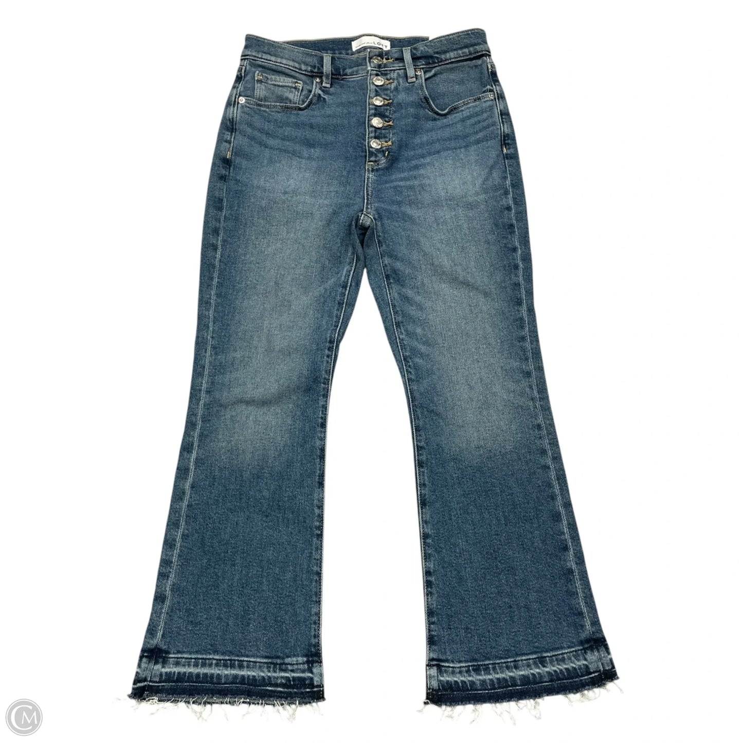 Jeans Boot Cut By Loft In Blue Denim, Size: 4