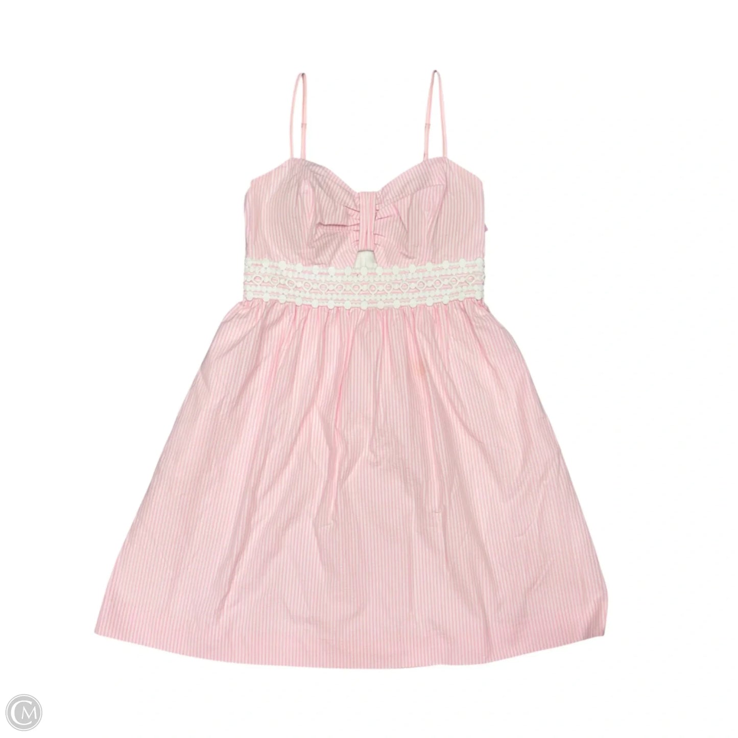 Dress Designer By Lilly Pulitzer In Pink & White, Size: S