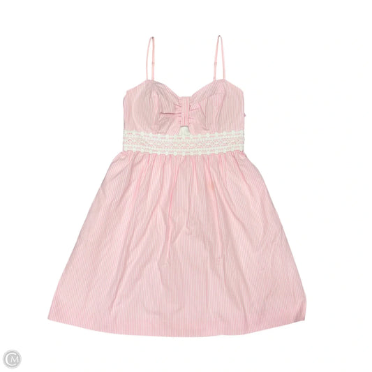 Dress Designer By Lilly Pulitzer In Pink & White, Size: S