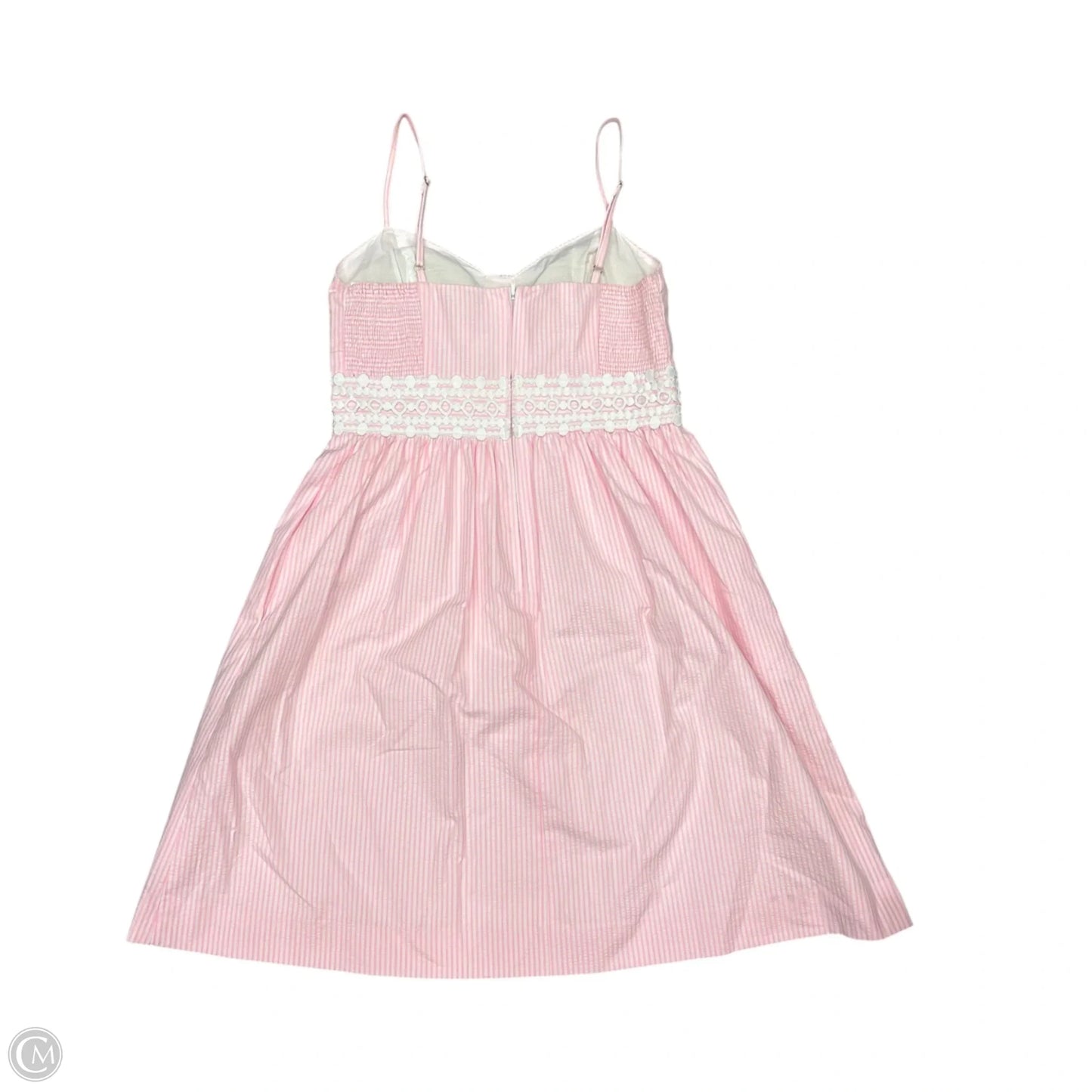 Dress Designer By Lilly Pulitzer In Pink & White, Size: S