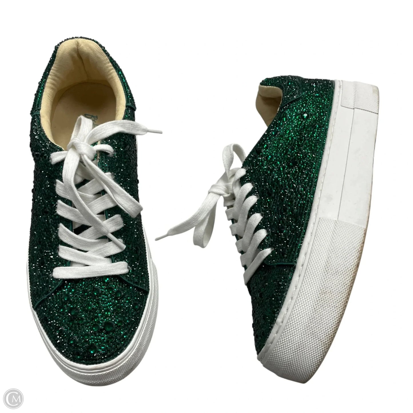 Shoes Sneakers By Betsey Johnson In Green, Size: 6.5