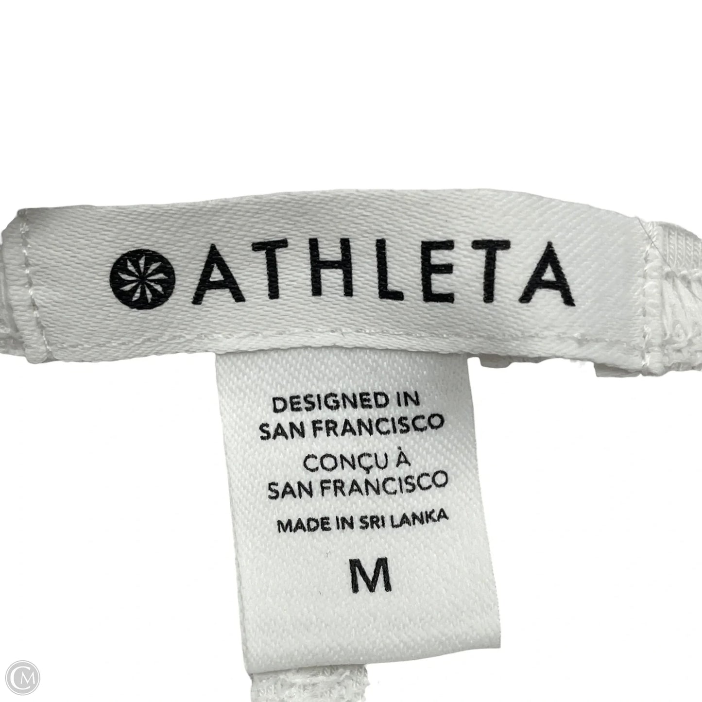 Athletic Tank Top By Athleta In White, Size: M
