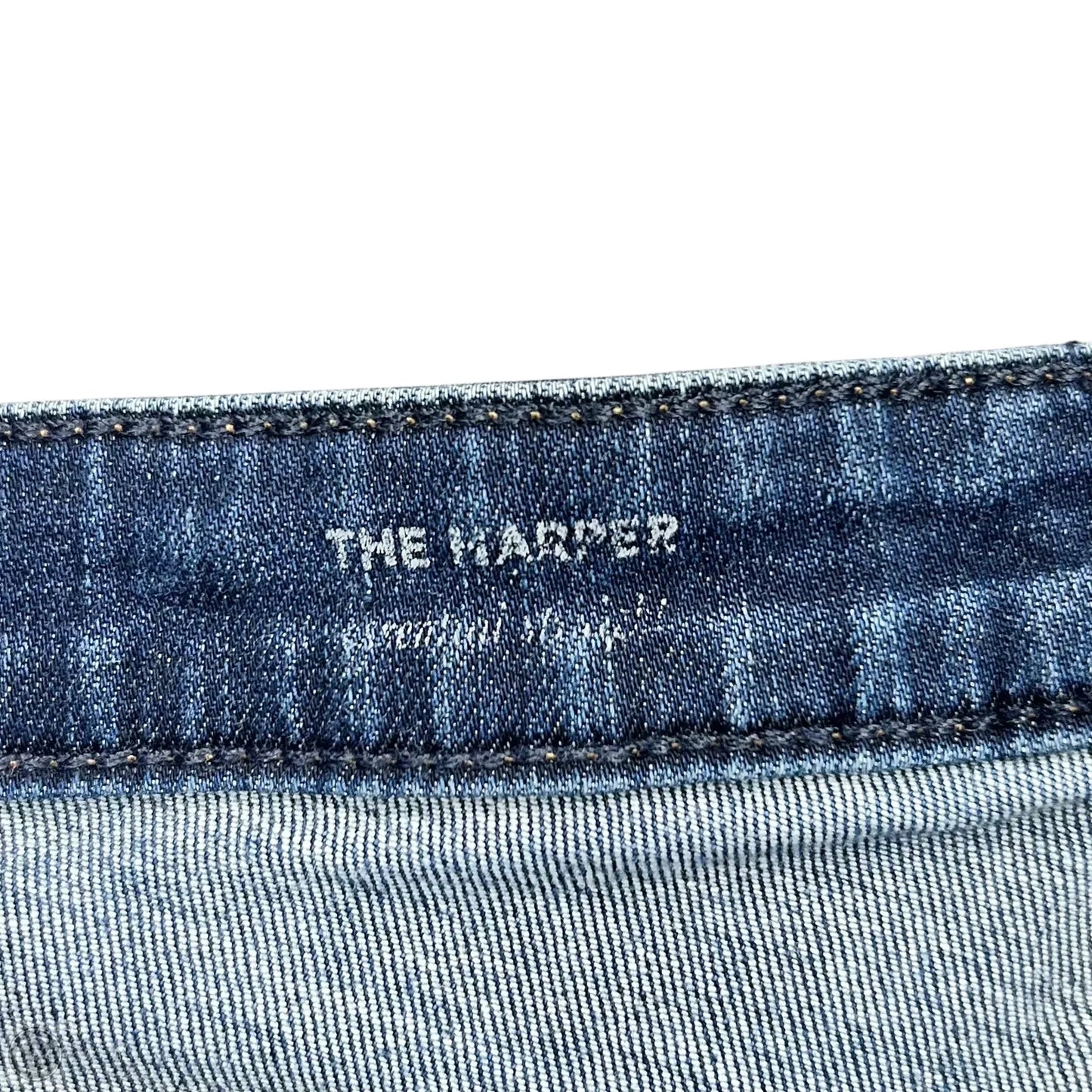 Jeans Straight By Ag Jeans In Blue Denim, Size: 12