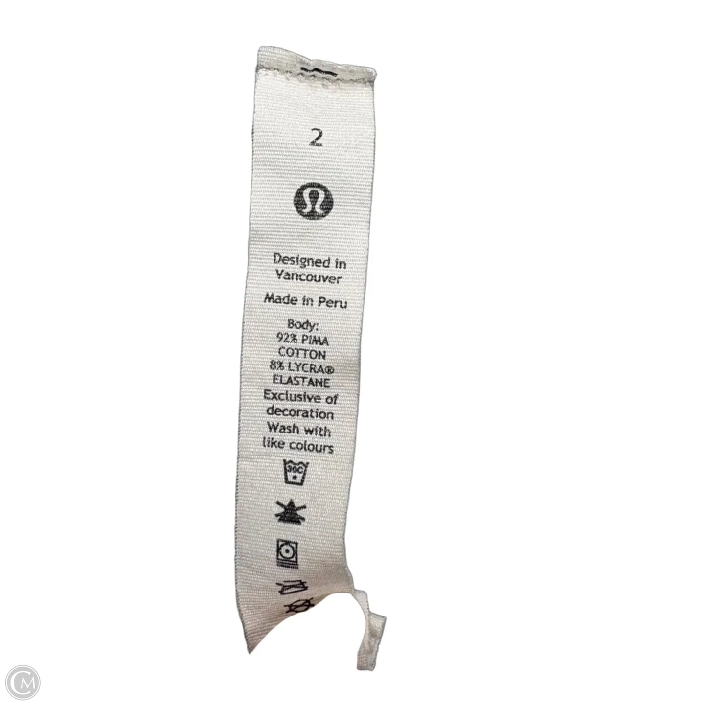Athletic Top Short Sleeve By Lululemon In Grey, Size: Xs