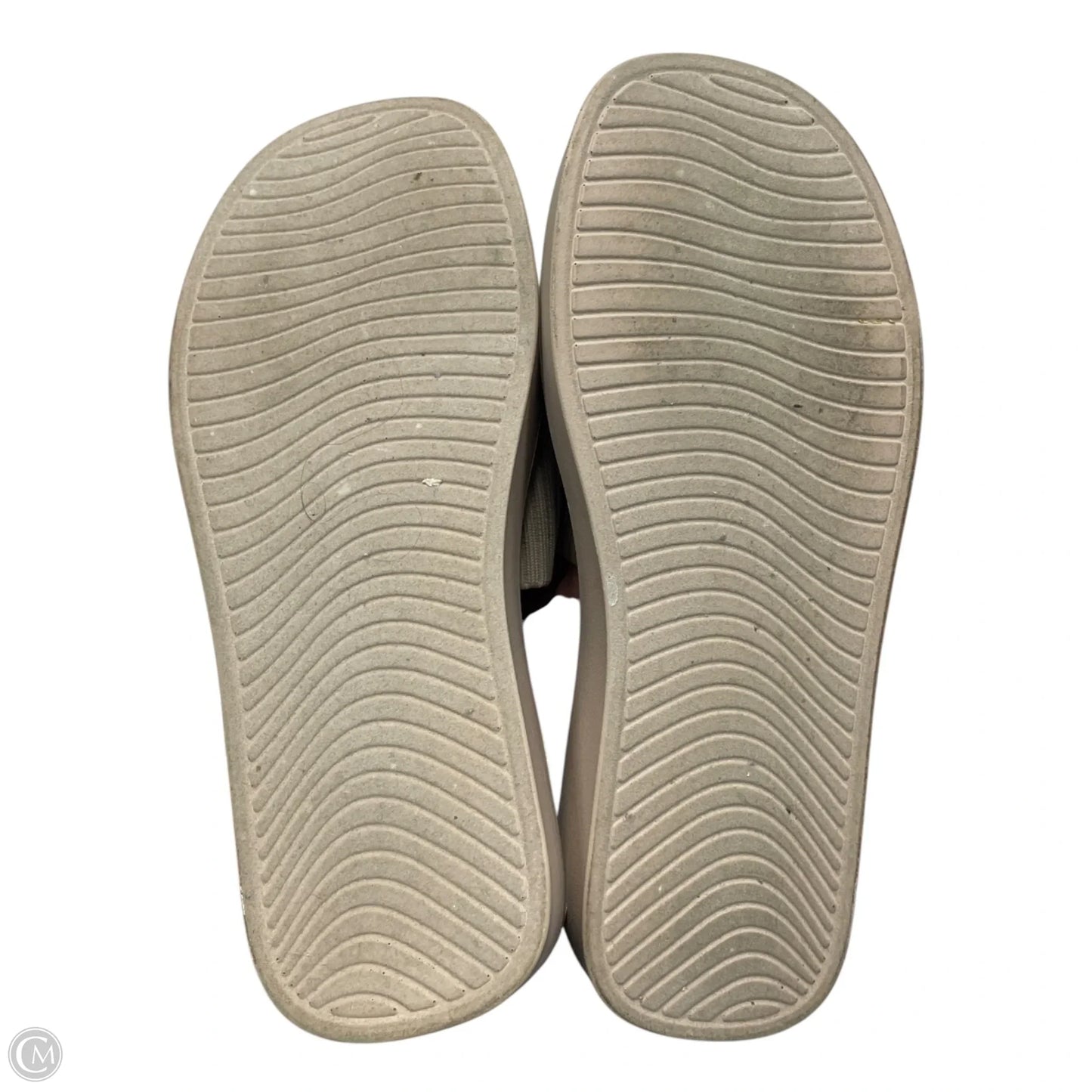 Sandals Heels Platform By Cushionaire In Cream, Size: 7