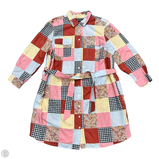 Dress Casual Midi By Lands End In Multi-colored, Size: 2x