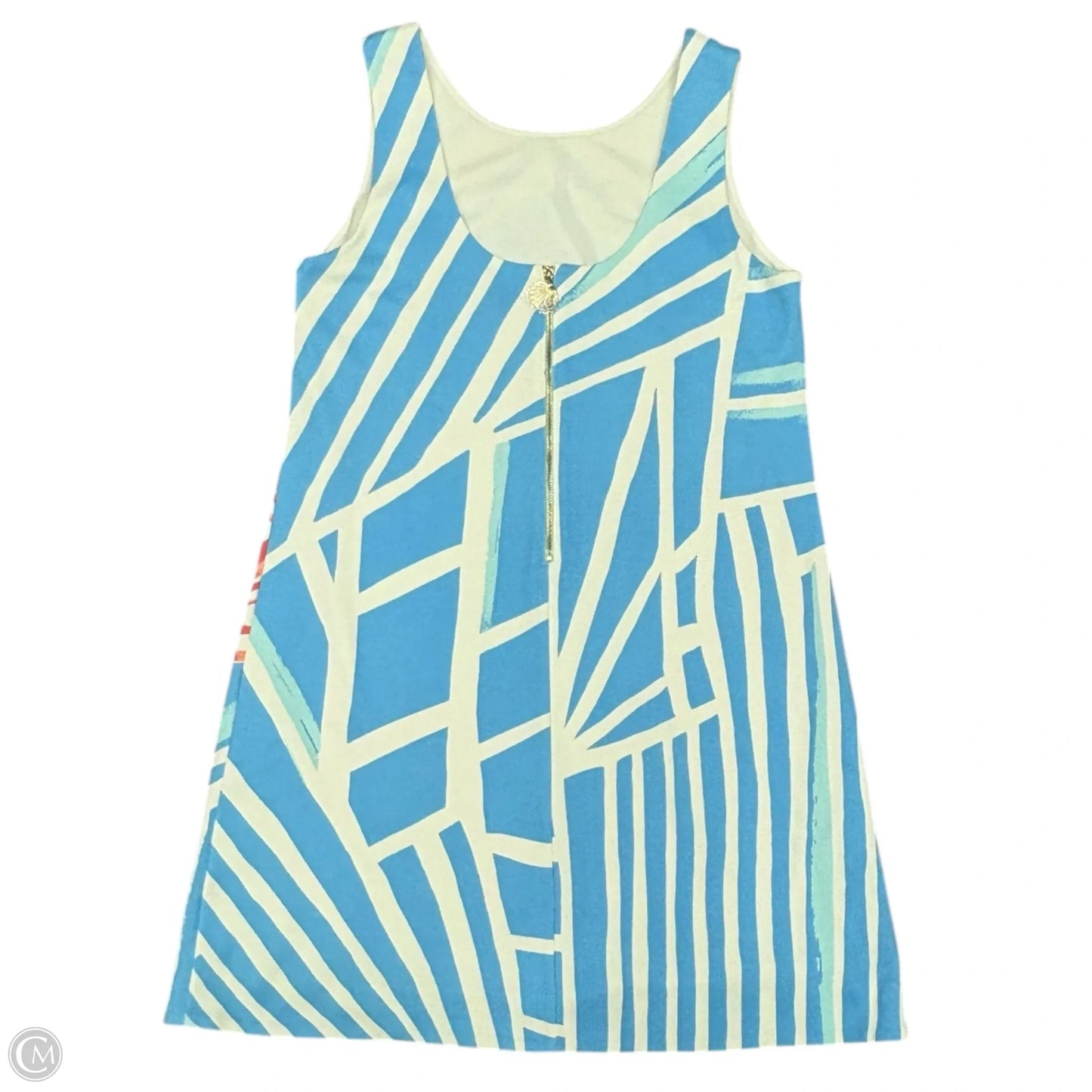Dress Designer By Lilly Pulitzer In Blue & White, Size: 0