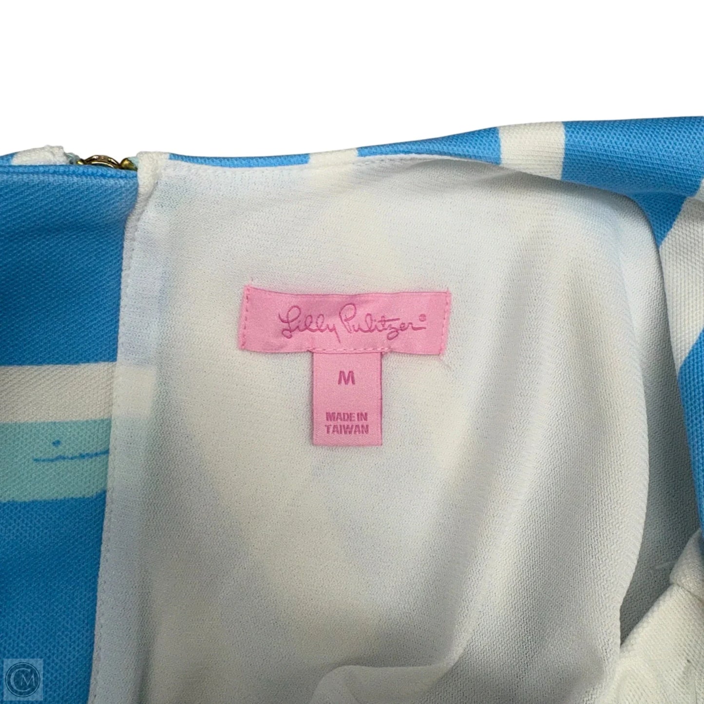 Dress Designer By Lilly Pulitzer In Blue & White, Size: 0