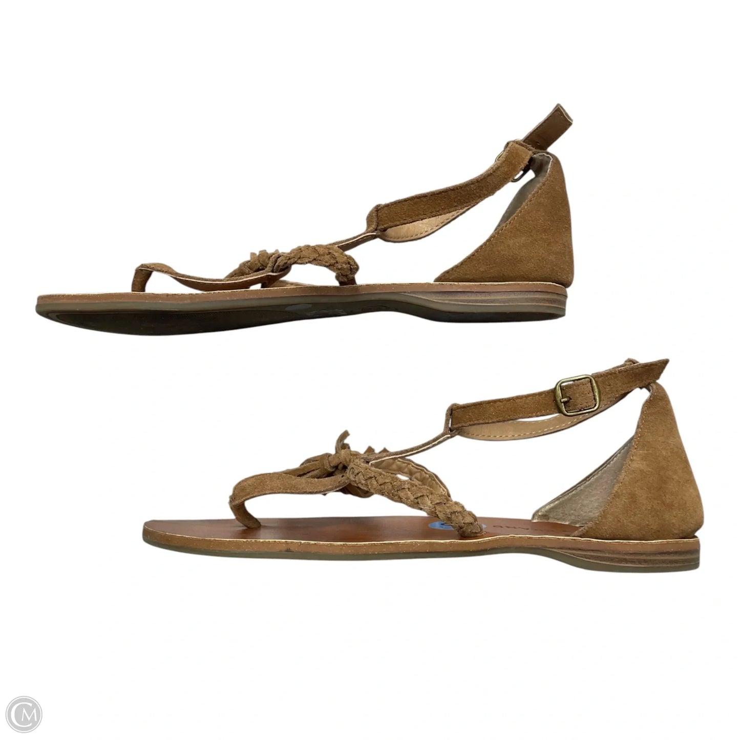 Sandals Flip Flops By Lucky Brand In Tan, Size: 6.5