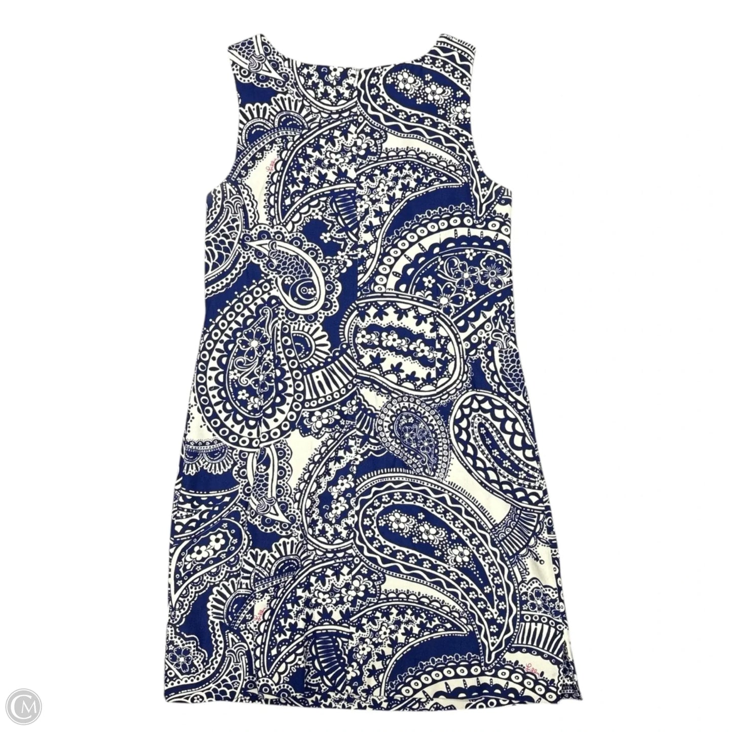 Dress Designer By Lilly Pulitzer In Blue & White, Size: M