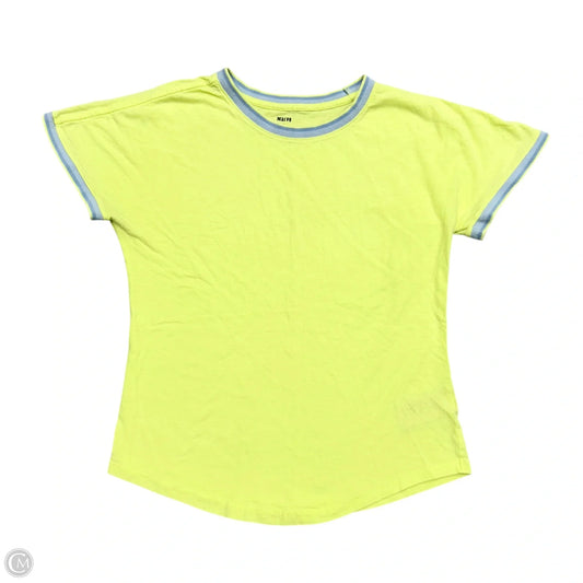 Top Short Sleeve By Maeve In Neon Green, Size: M