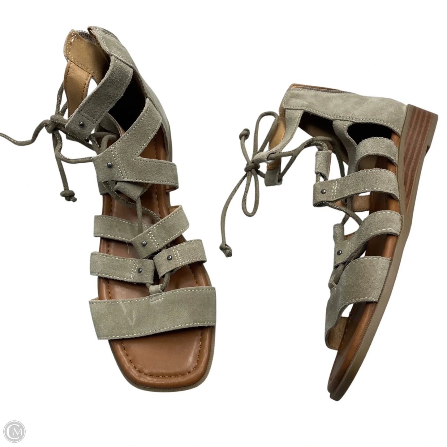 Sandals Flats By Crown Vintage In Taupe, Size: 7