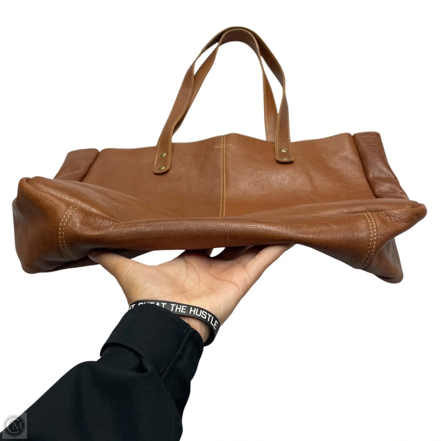 Handbag Leather By Komalc, Size: Large