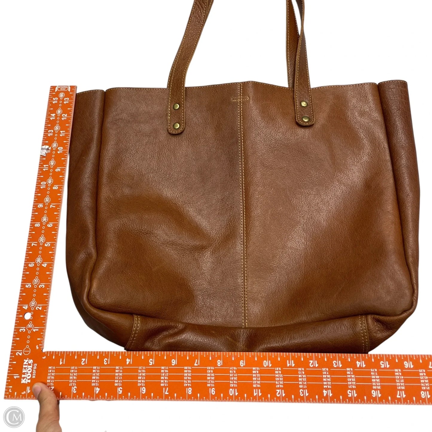Handbag Leather By Komalc, Size: Large
