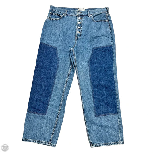 Jeans Wide Leg By Everlane In Blue Denim, Size: 16
