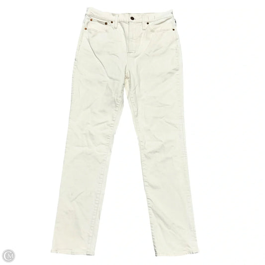 Jeans Straight By Madewell In Cream Denim, Size: 10t
