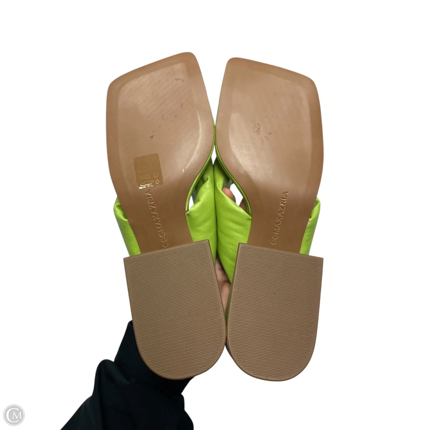 Sandals Heels Block By Bcbgeneration In Green, Size: 8.5
