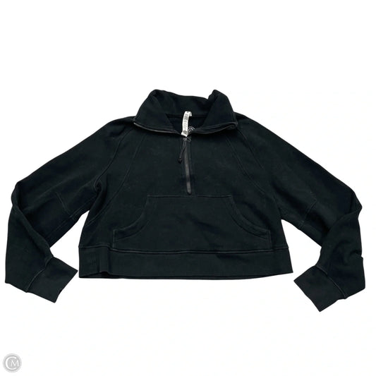 Athletic Sweatshirt Collar By Lululemon In Black, Size: M