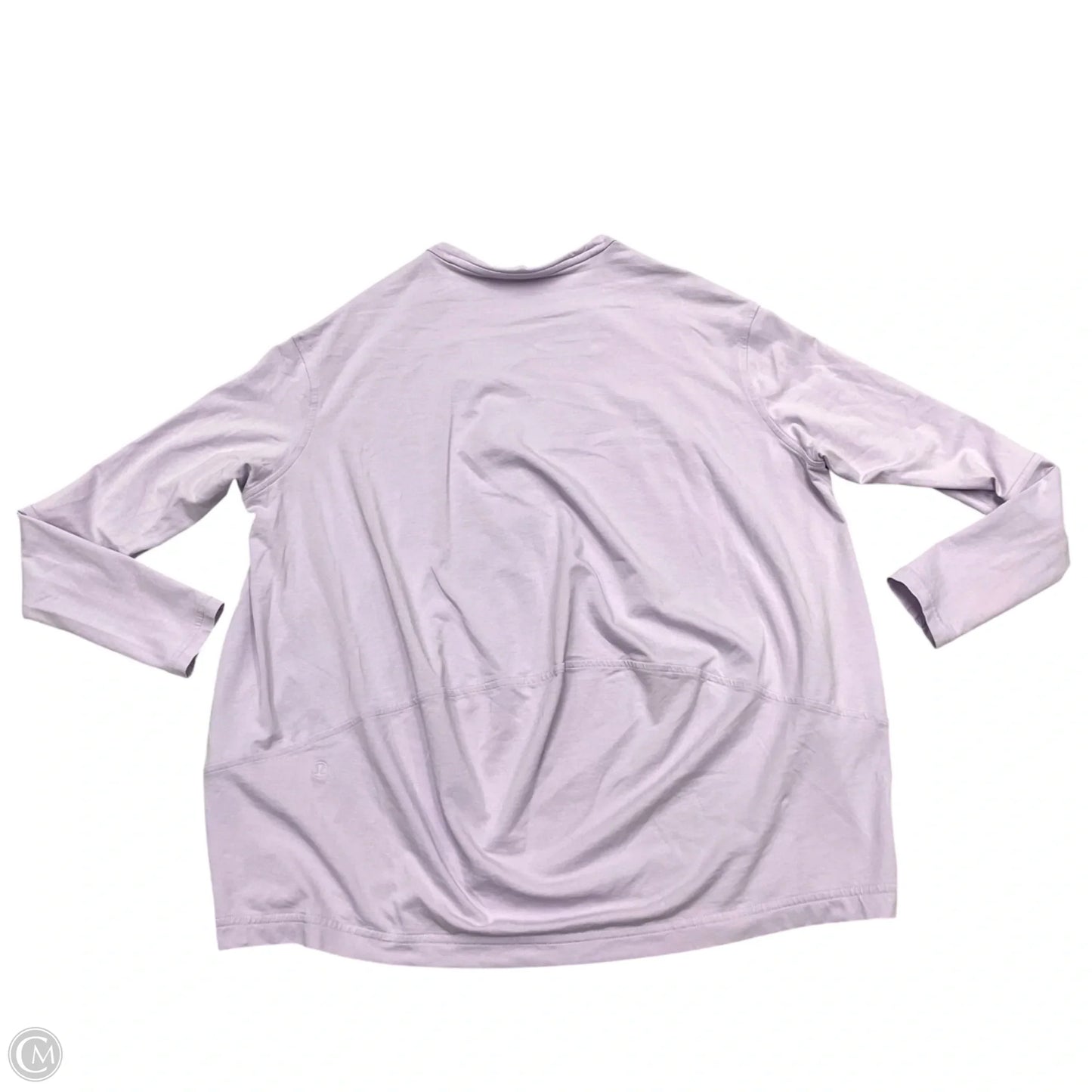 Athletic Top Long Sleeve Collar By Lululemon In Purple, Size: M
