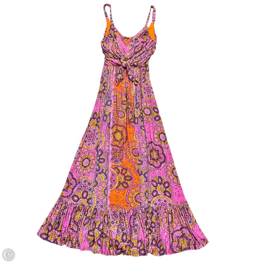 Dress Casual Maxi By Maeve In Orange & Purple, Size: Xs