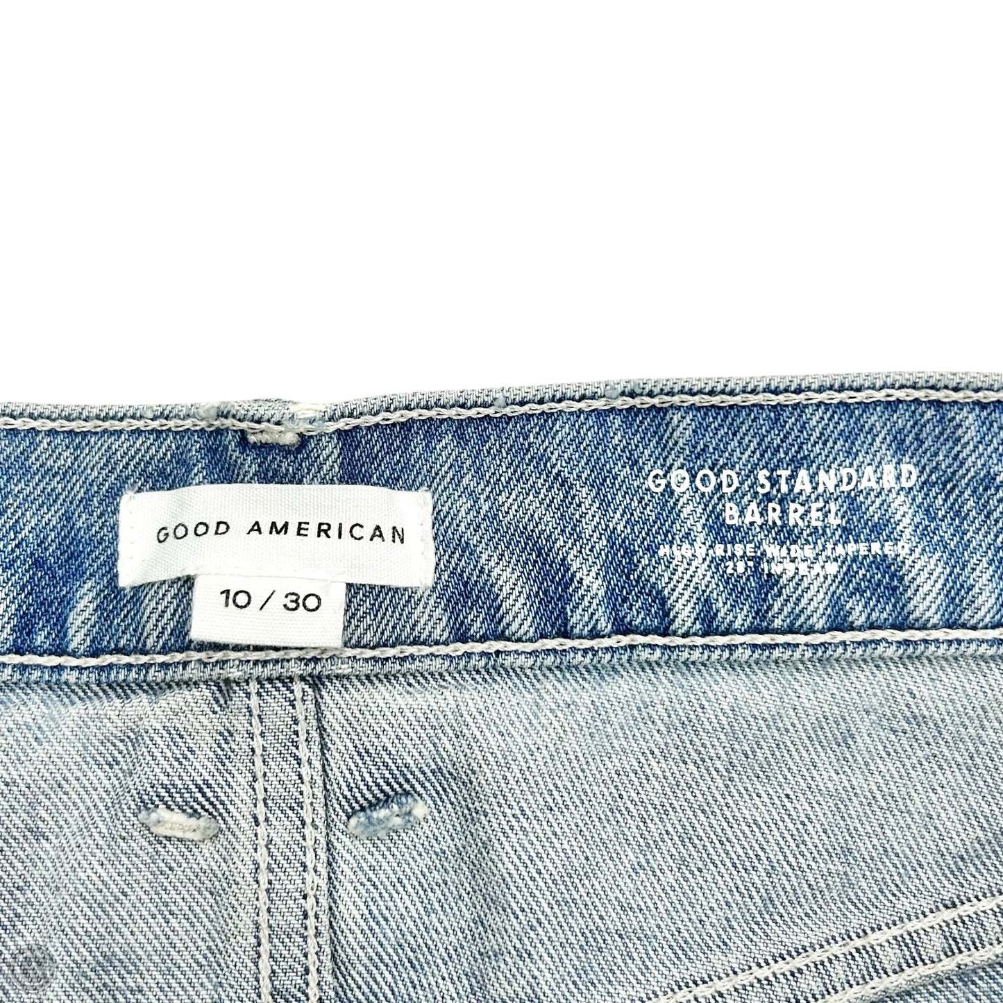 Jeans Wide Leg By Good American In Blue Denim, Size: 10
