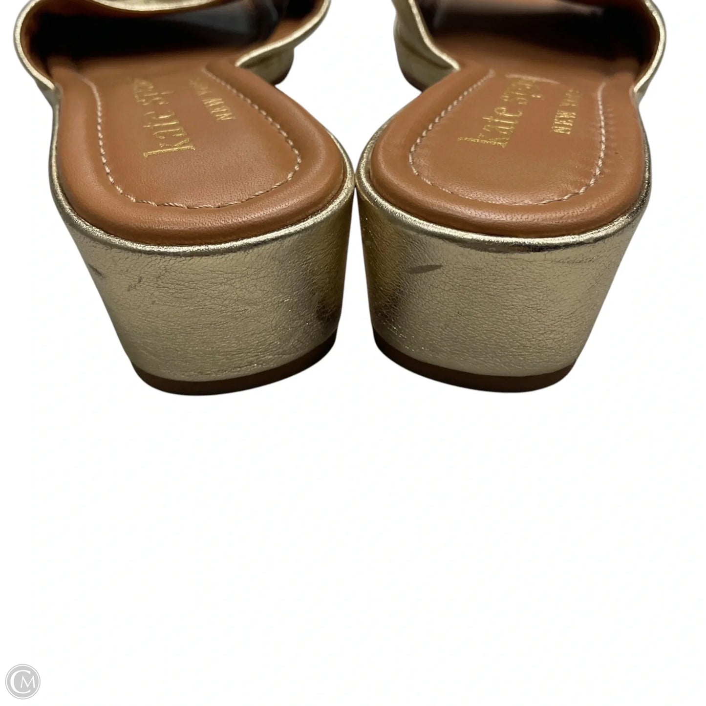 Shoes Designer By Kate Spade In Gold, Size: 8.5