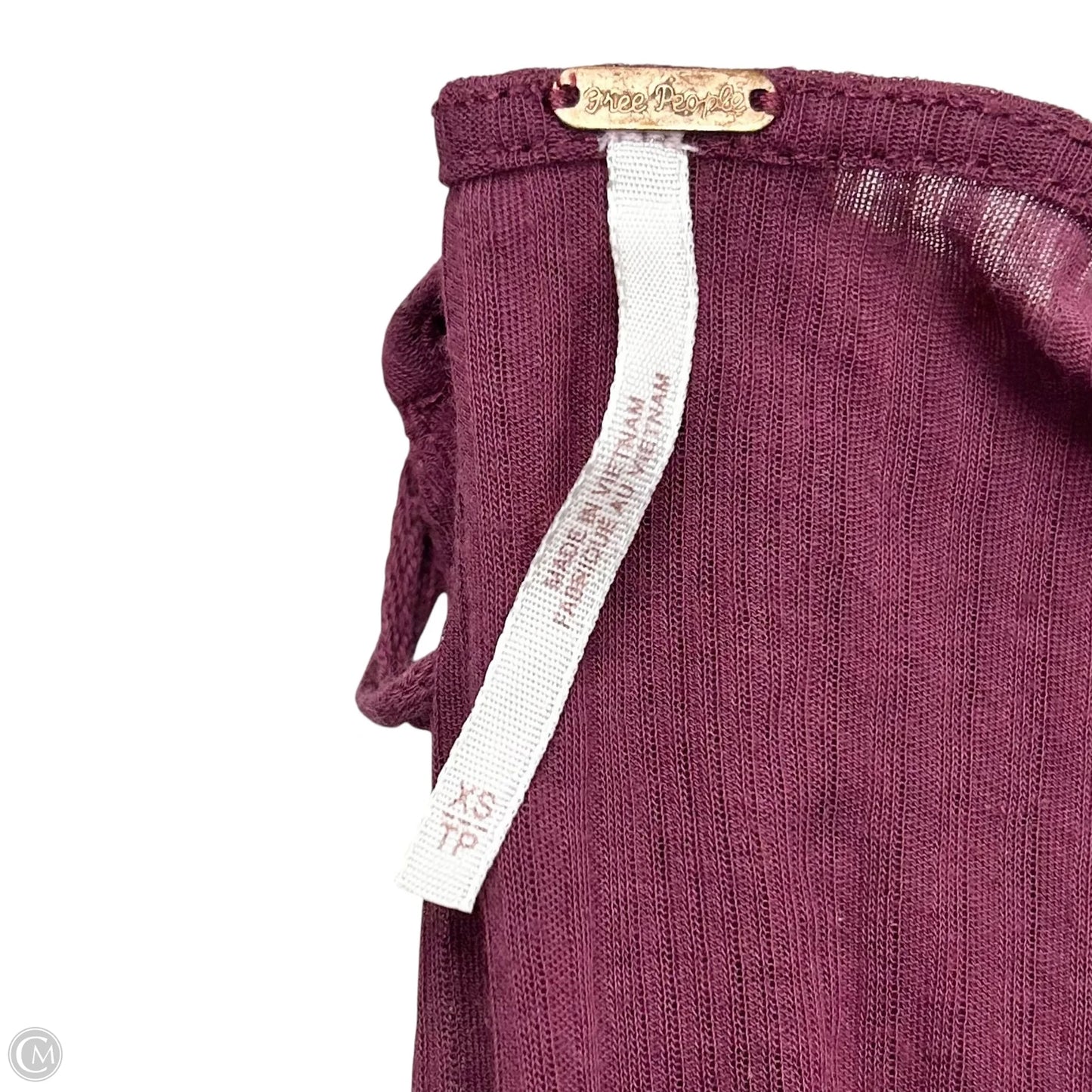 Top Long Sleeve By Free People In Maroon, Size: Xs