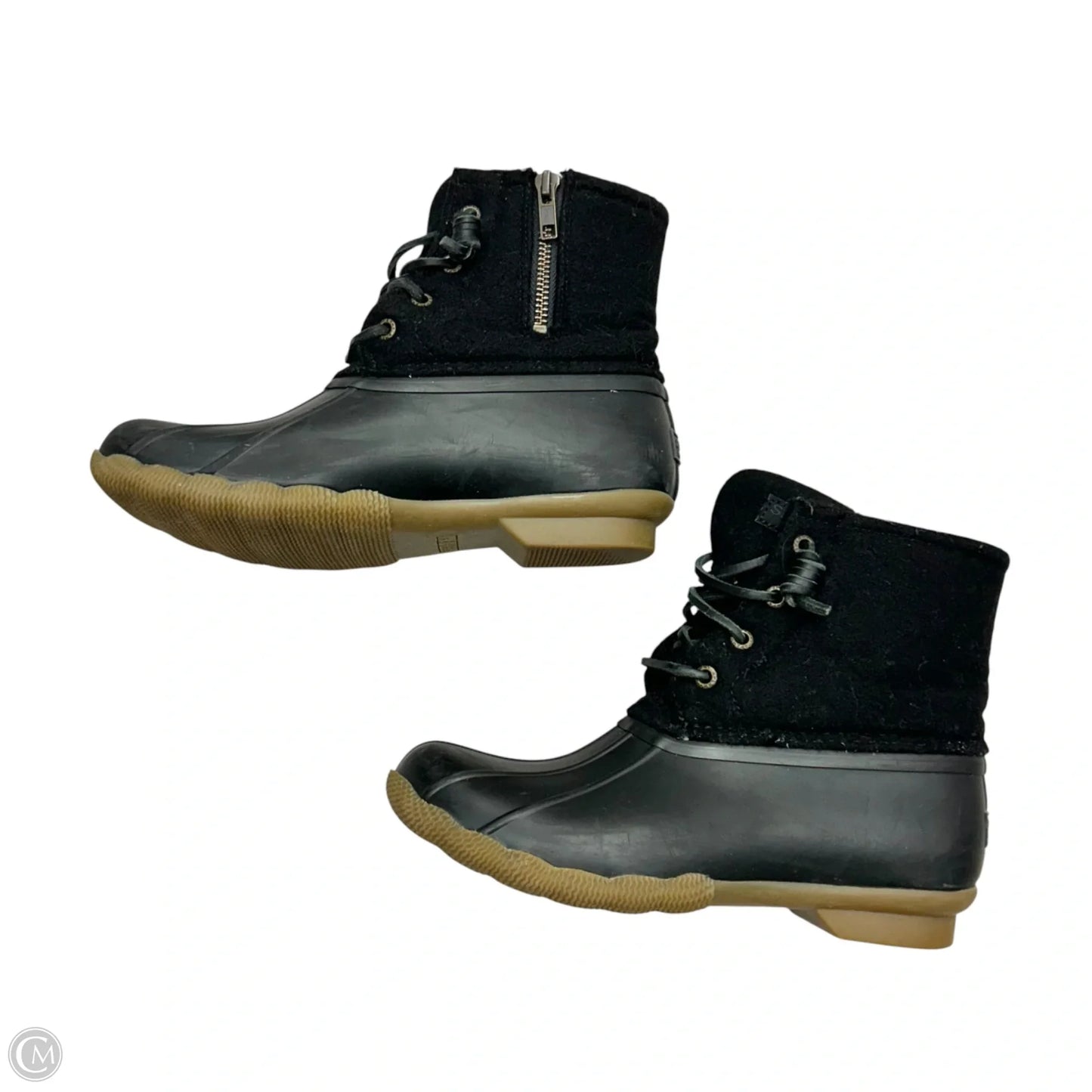Boots Ankle Flats By Sperry In Black, Size: 6