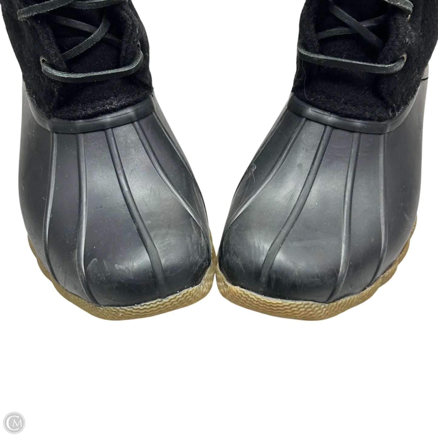 Boots Ankle Flats By Sperry In Black, Size: 6