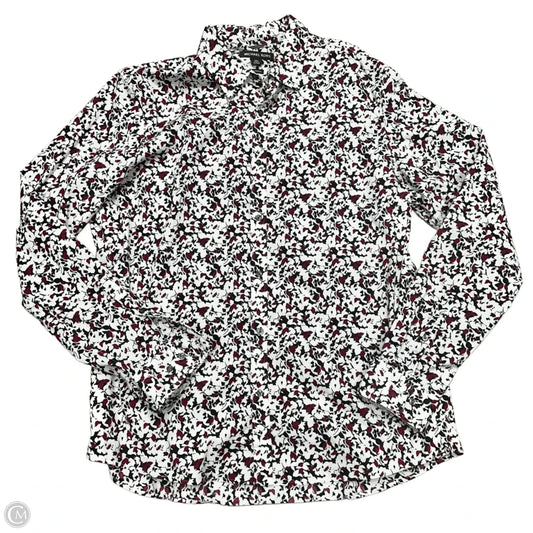Top Long Sleeve Designer By Michael Kors In White, Size: Xxl