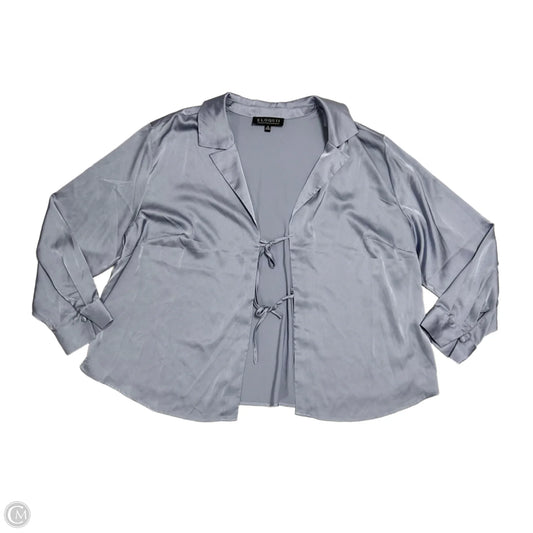 Top Long Sleeve By Eloquii In Purple, Size: 1x