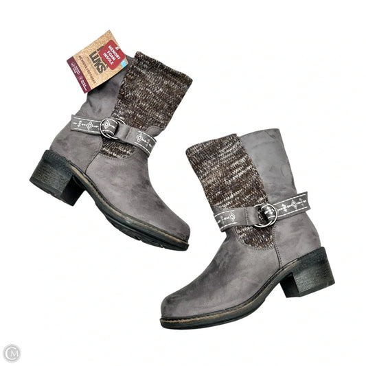 Boots Mid-calf Heels By Muk Luks In Grey, Size: 8