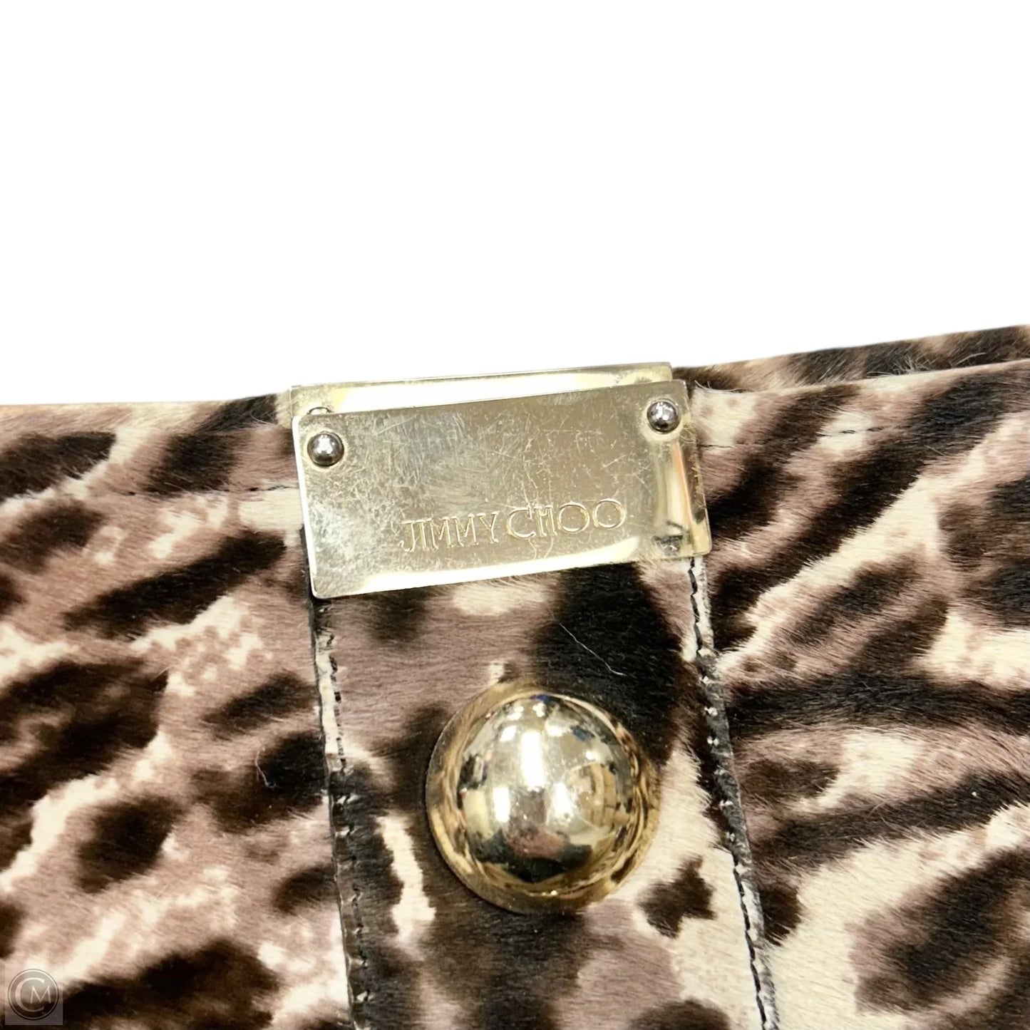 Clutch Luxury Designer By Jimmy Choo, Size: Large