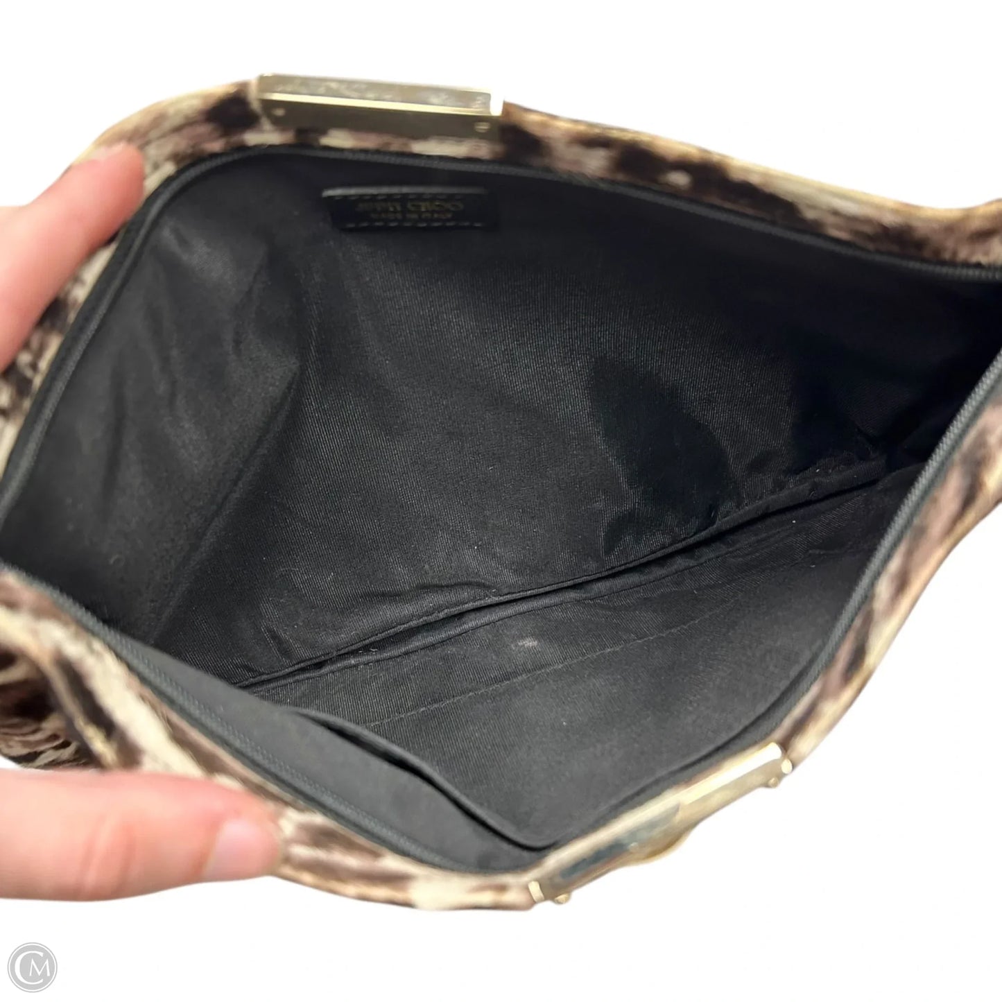 Clutch Luxury Designer By Jimmy Choo, Size: Large