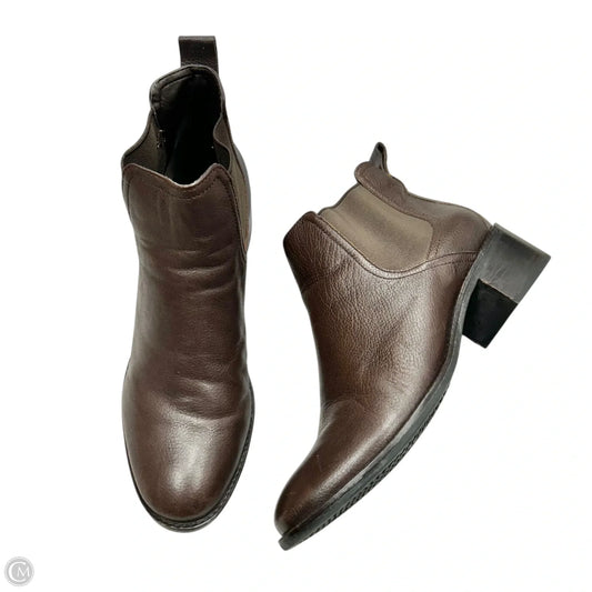 Boots Ankle Heels By Cole-haan In Brown, Size: 11