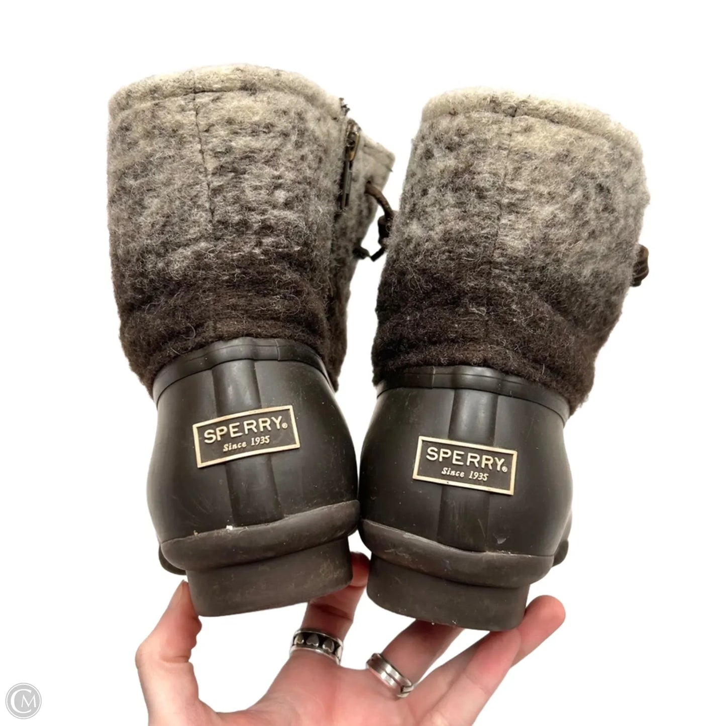 Boots Snow By Sperry In Brown & White, Size: 10