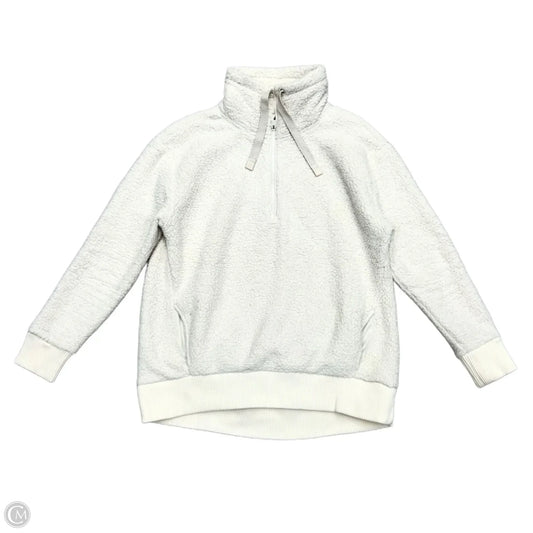 Jacket Faux Fur & Sherpa By Athleta In Cream, Size: M