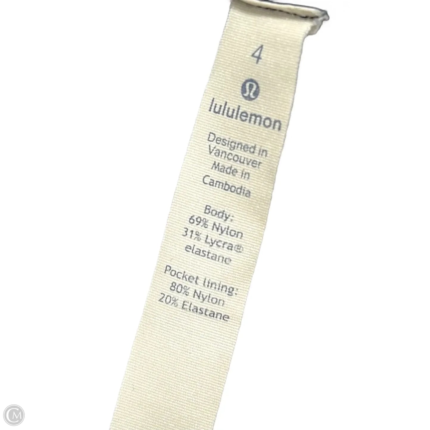 Athletic Leggings By Lululemon In Black, Size: S