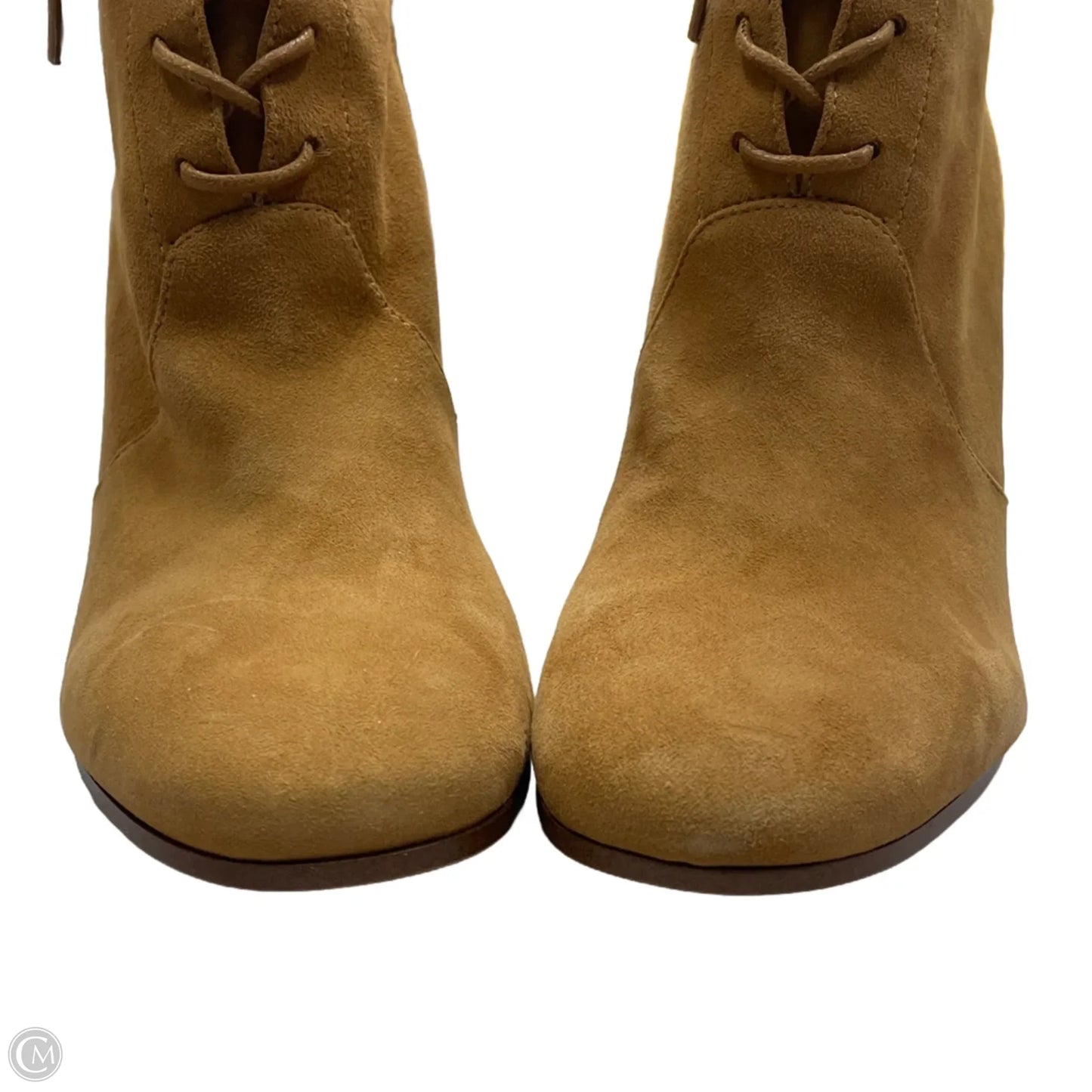 Boots Leather By Marc Fisher In Tan, Size: 10