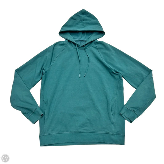 Athletic Sweatshirt Hoodie By Lululemon In Teal, Size: L