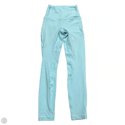 Athletic Leggings By Lululemon In Blue, Size: Xs