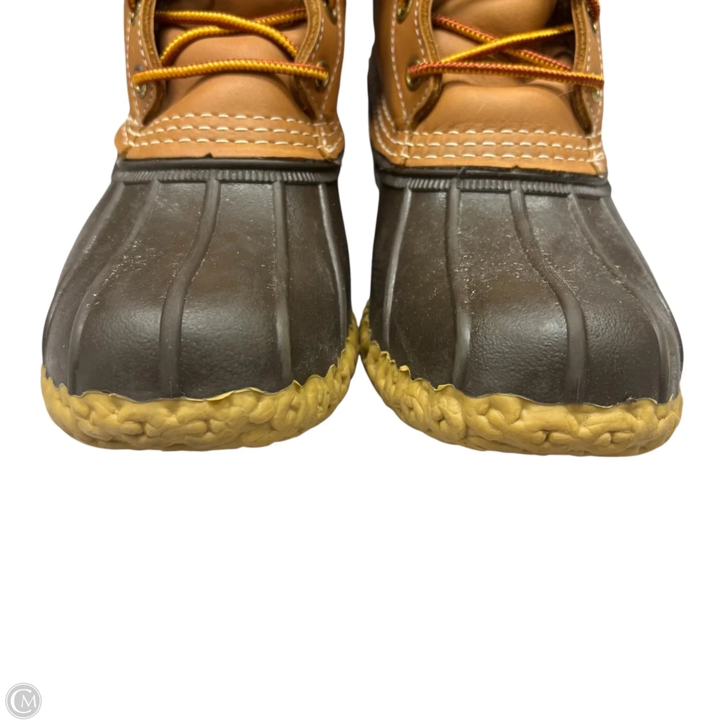 Boots Rain By L.l. Bean In Brown & Tan, Size: 8