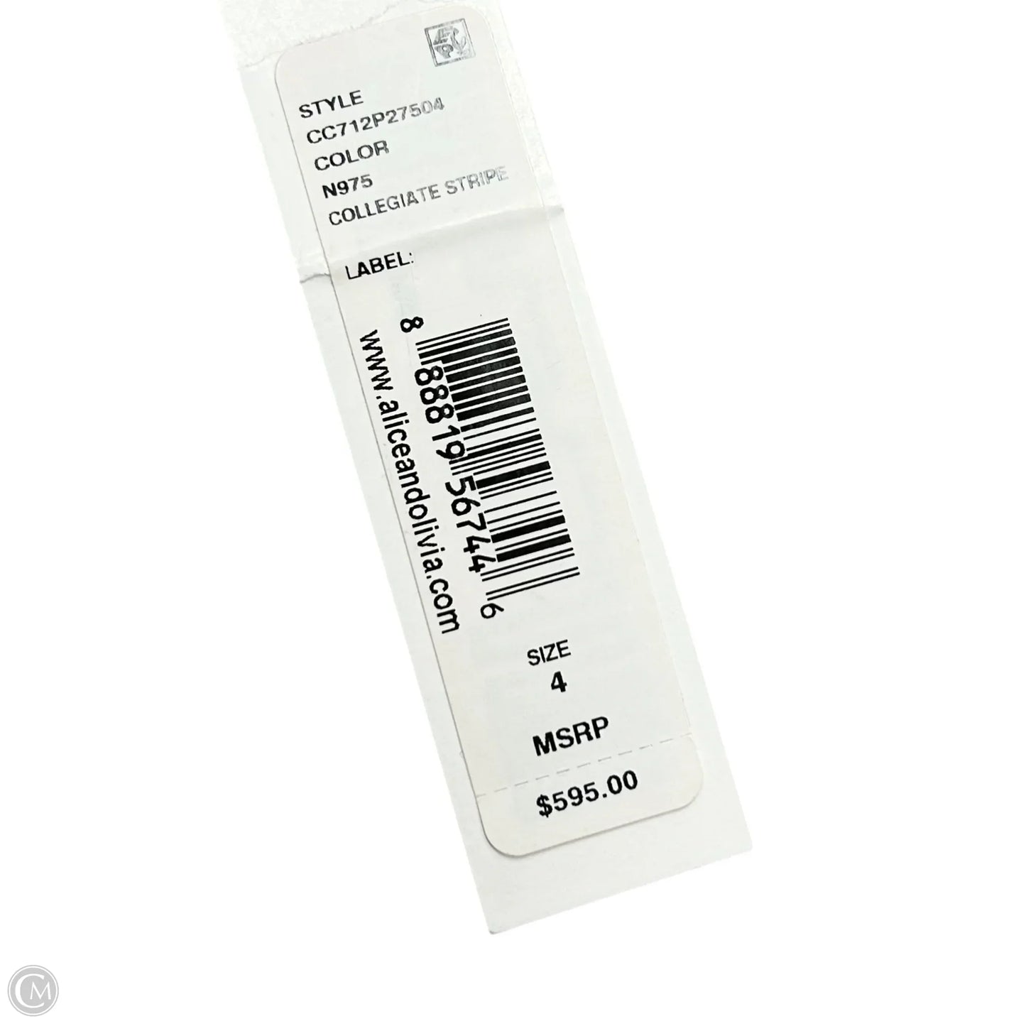 Dress Designer By Alice + Olivia In Blue & Red & White, Size: S