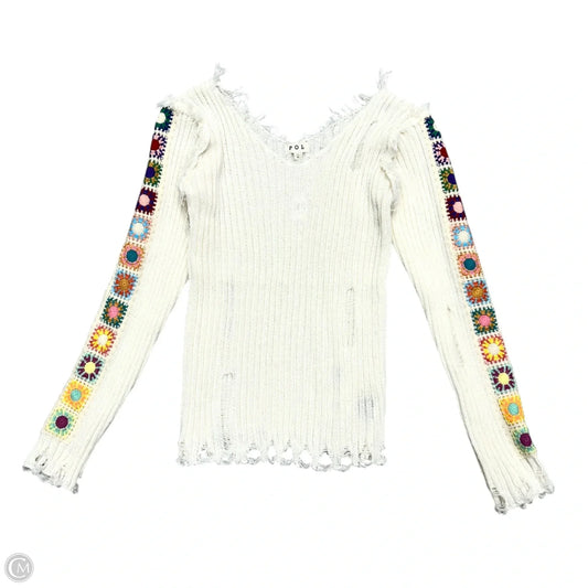 Sweater By Pol In Cream, Size: Xs