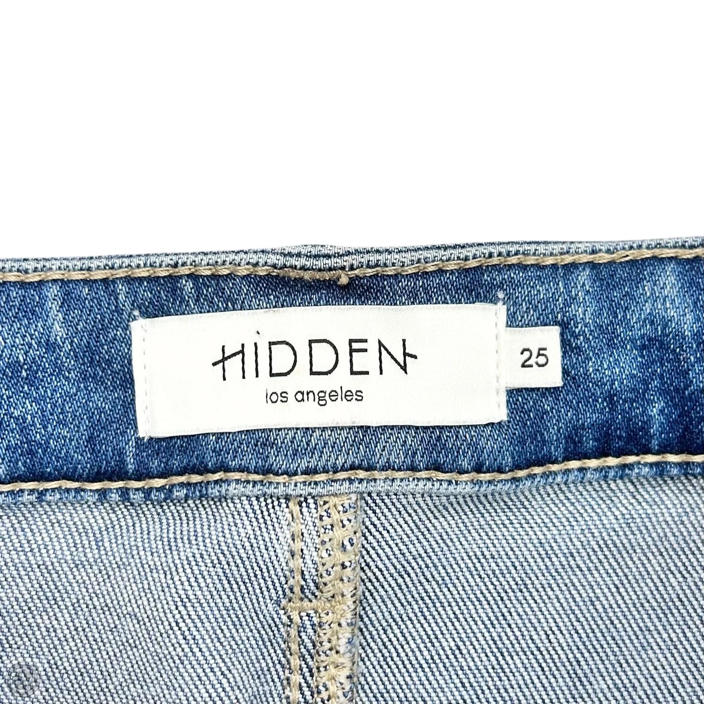 Jeans Cropped By Hidden In Blue Denim, Size: 2