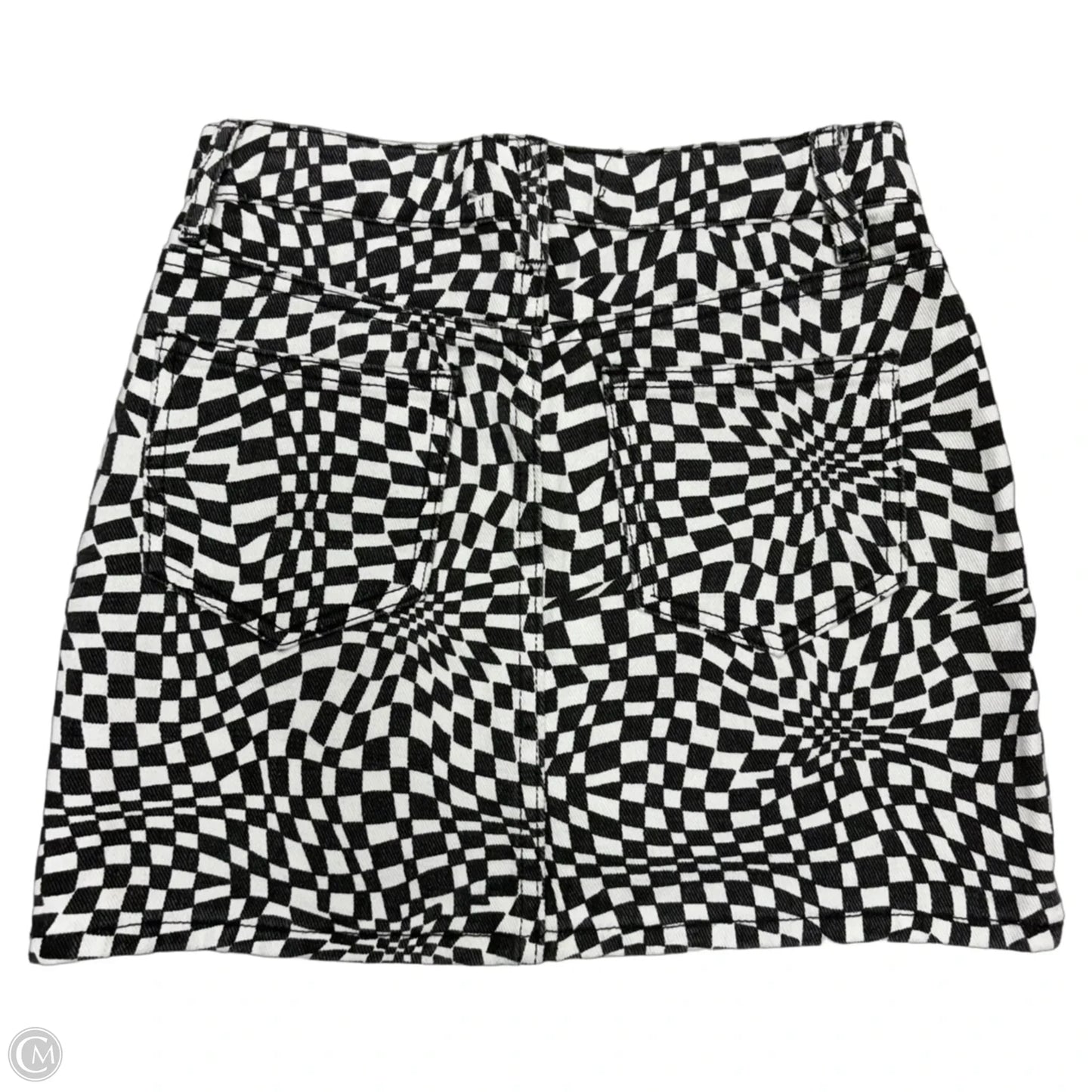 Skirt Mini & Short By Grey Lab In Checkered Pattern, Size: Xs